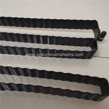 Black powder aluminum snake tube for battery cooling